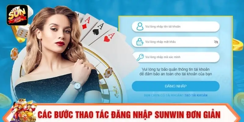 Các bước thao tác đăng nhập SUNWIN đơn giản