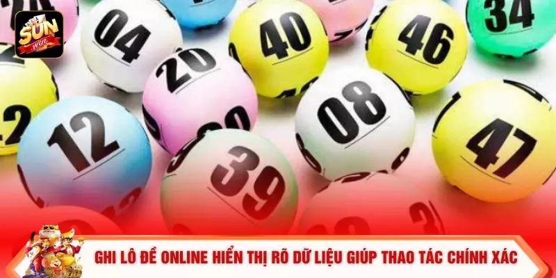 Ghi Lô Đề Online – 5 Yếu Tố Tối Ưu Trải Nghiệm Tại Sunwin 1 Ghi lô đề online hiển thị rõ dữ liệu giúp thao tác chính xác